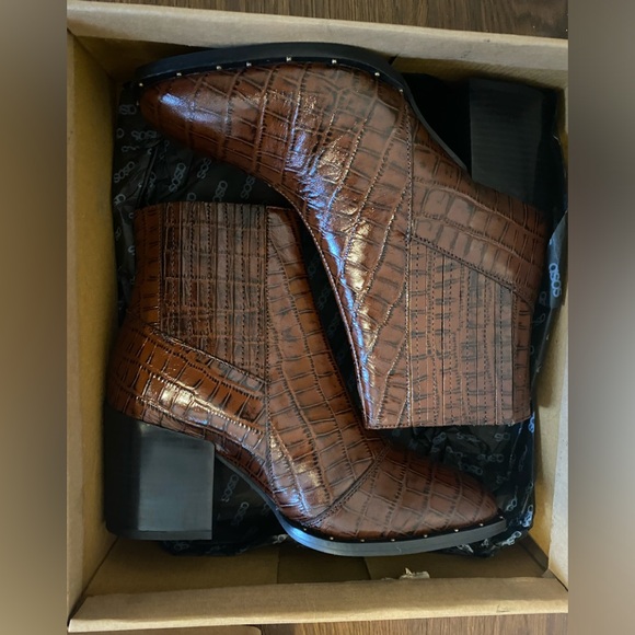 Asos design leather block heel boots - Picture 2 of 6